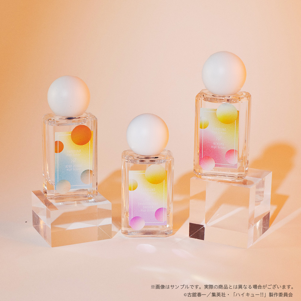goodshaikyu22's tweet image. Parfum Histoire
「ハイキュー!!」フレグランスシリーズ

・烏野高校vs青葉城西高校(春高予選ver)
・烏野高校vs白鳥沢学園高校
・烏野高校vs音駒高校(ゴミ捨て場の決戦)

▼pattythree公式通販
予約締切：1月20日(火)正午12:00まで！
goods.liblo.jp/archives/30192…