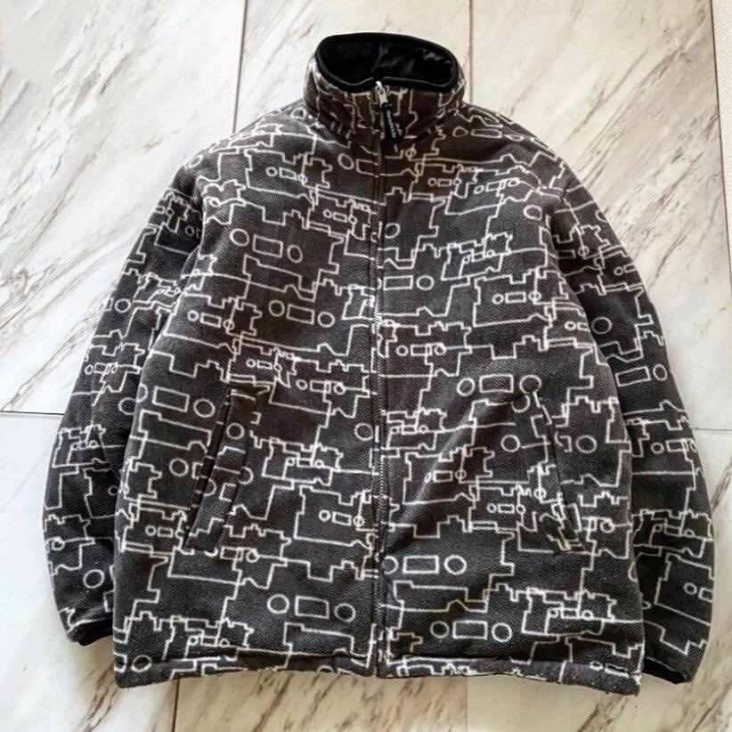 Protocol2018's tweet image. 00s 〜 stitch design poly &amp;amp; all patterned fleece reversible padded blouson

リバーシブル
