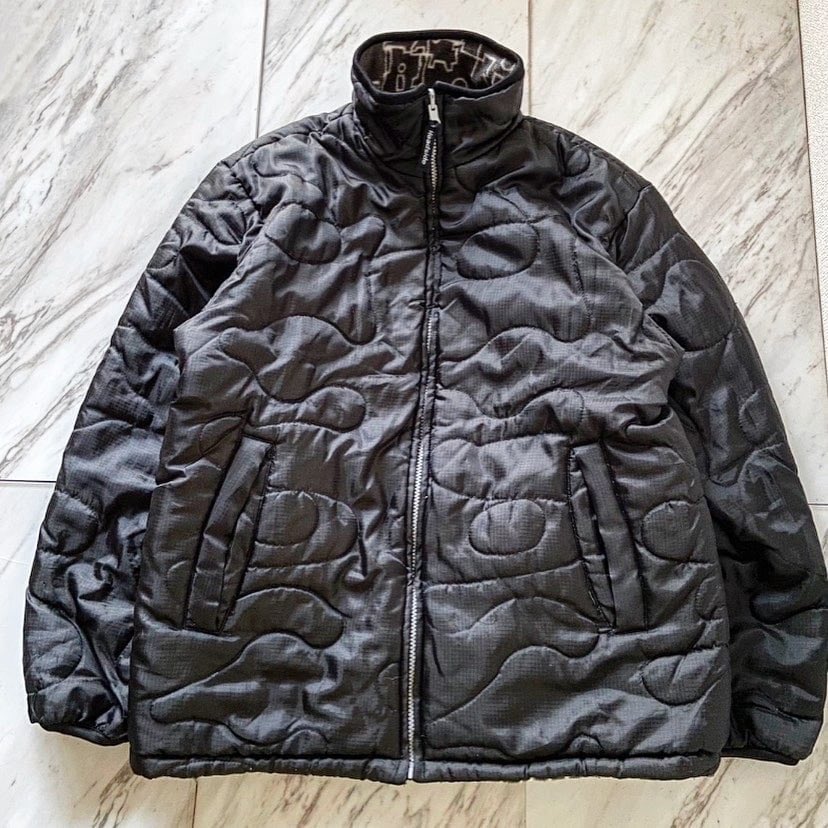 Protocol2018's tweet image. 00s 〜 stitch design poly &amp;amp; all patterned fleece reversible padded blouson

リバーシブル