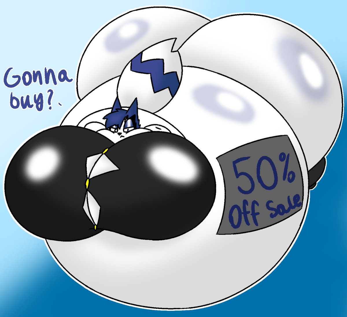InflatableJade's tweet image. Blimp comm for @Crono_12 
Showing off sum good blimps on sale~