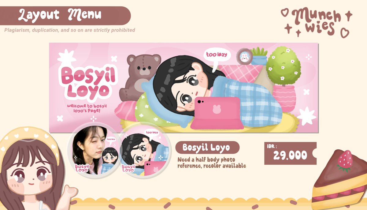 munchwies's tweet image. help repost please! thank you

📢 hello! aku OPEN TITIPAN layout 2 bosyil ini 👧🏻 dengan slot secukupnya! 

📝 WAJIB baca TnC (CHECK ALT!)
📮 by reply

#zonauang