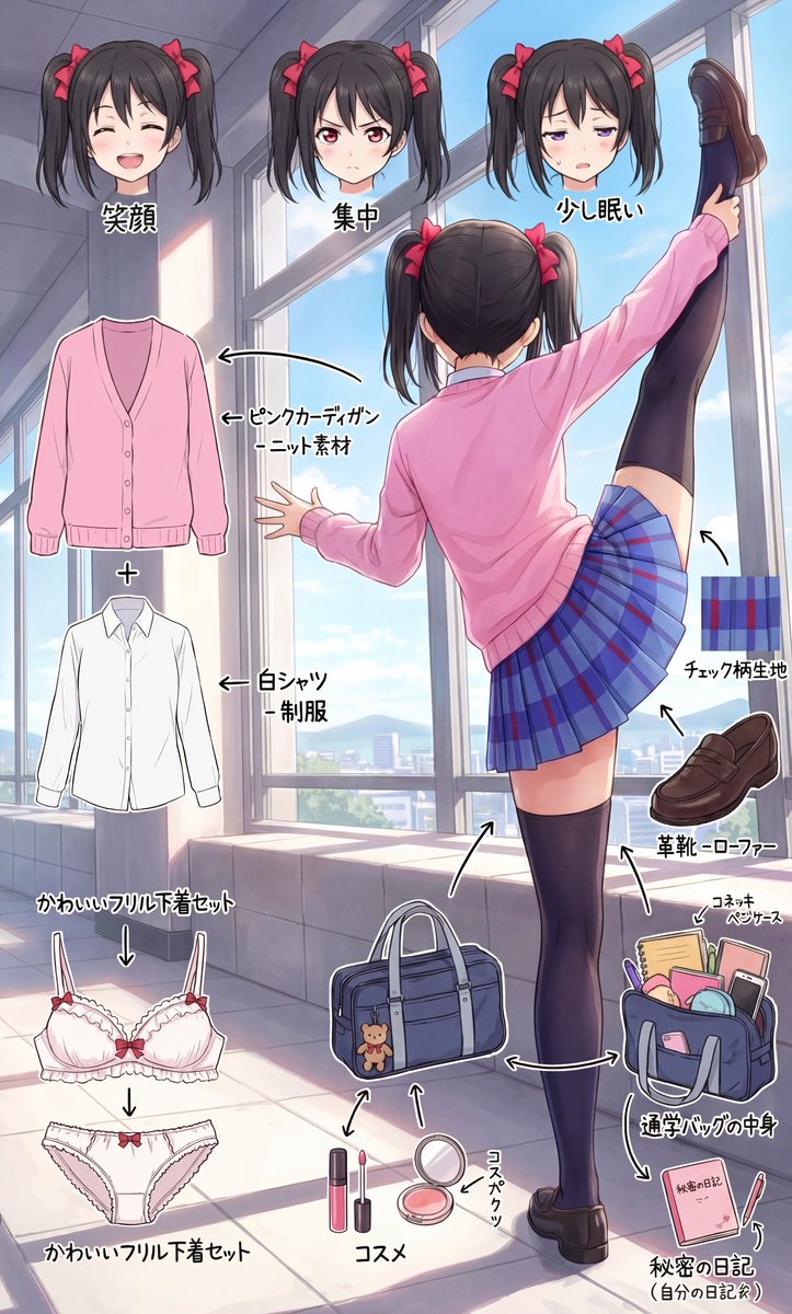 FNSUHCuQkZvhbfw's tweet photo. 矢澤にこ／yazawa nico(ラブライブ!)
外の奴ら覗き放題じゃん
SFW illustration https://t.co/gf8PmtU6jT