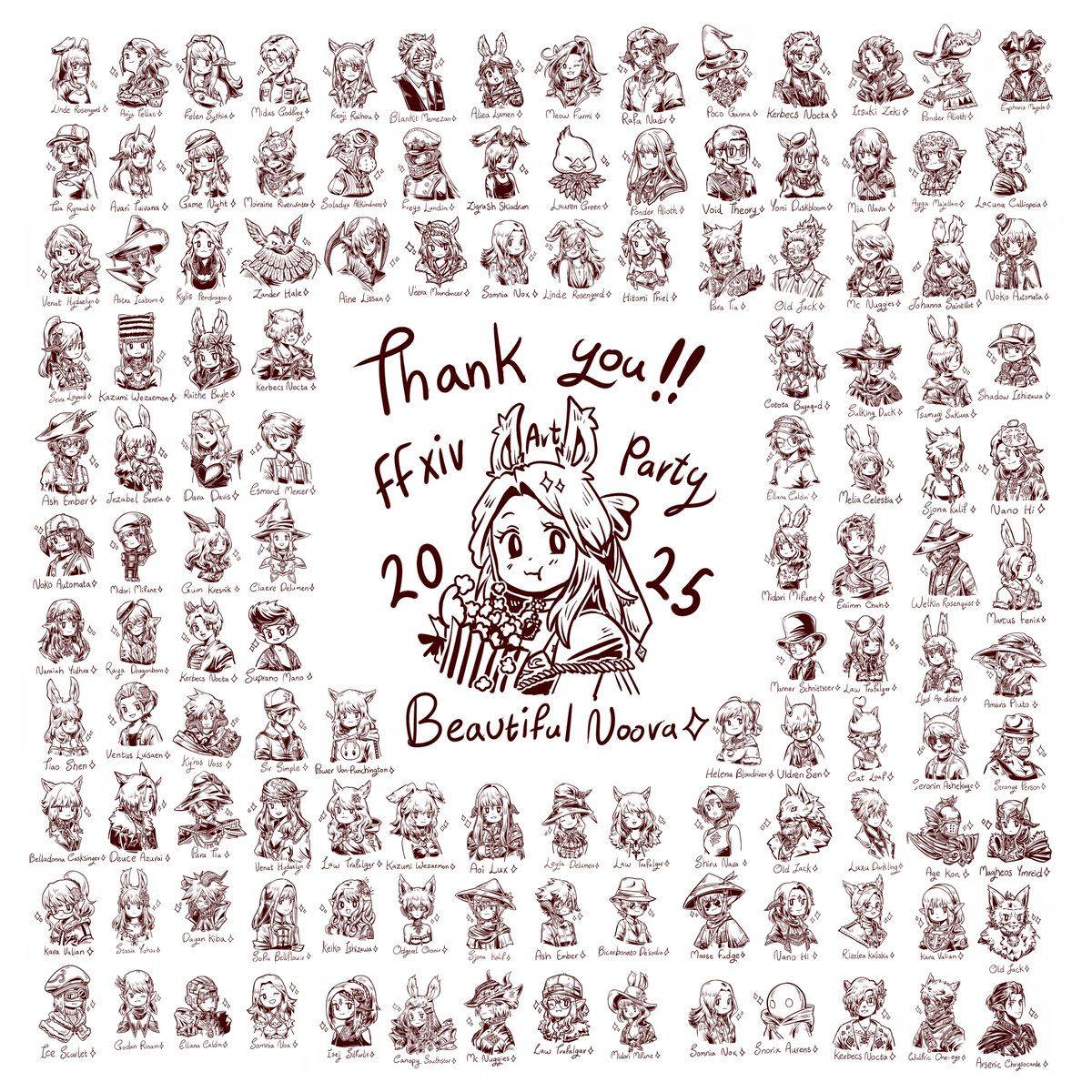Beautifulnoora's tweet image. FFXIV Art Party 2025 ❤️🎨✨Thank u all for MASSIVE support :3 ! 
#FFXIV  #FFXIVART  #FFXIVArtparty