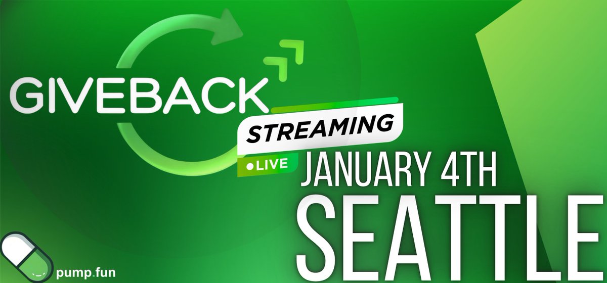 Something big is happening on Jan 4, 
and it’s in Seattle. 👁️💚👁️ 

$GBACK  <a href="/Pumpfun/">Pump.fun</a>