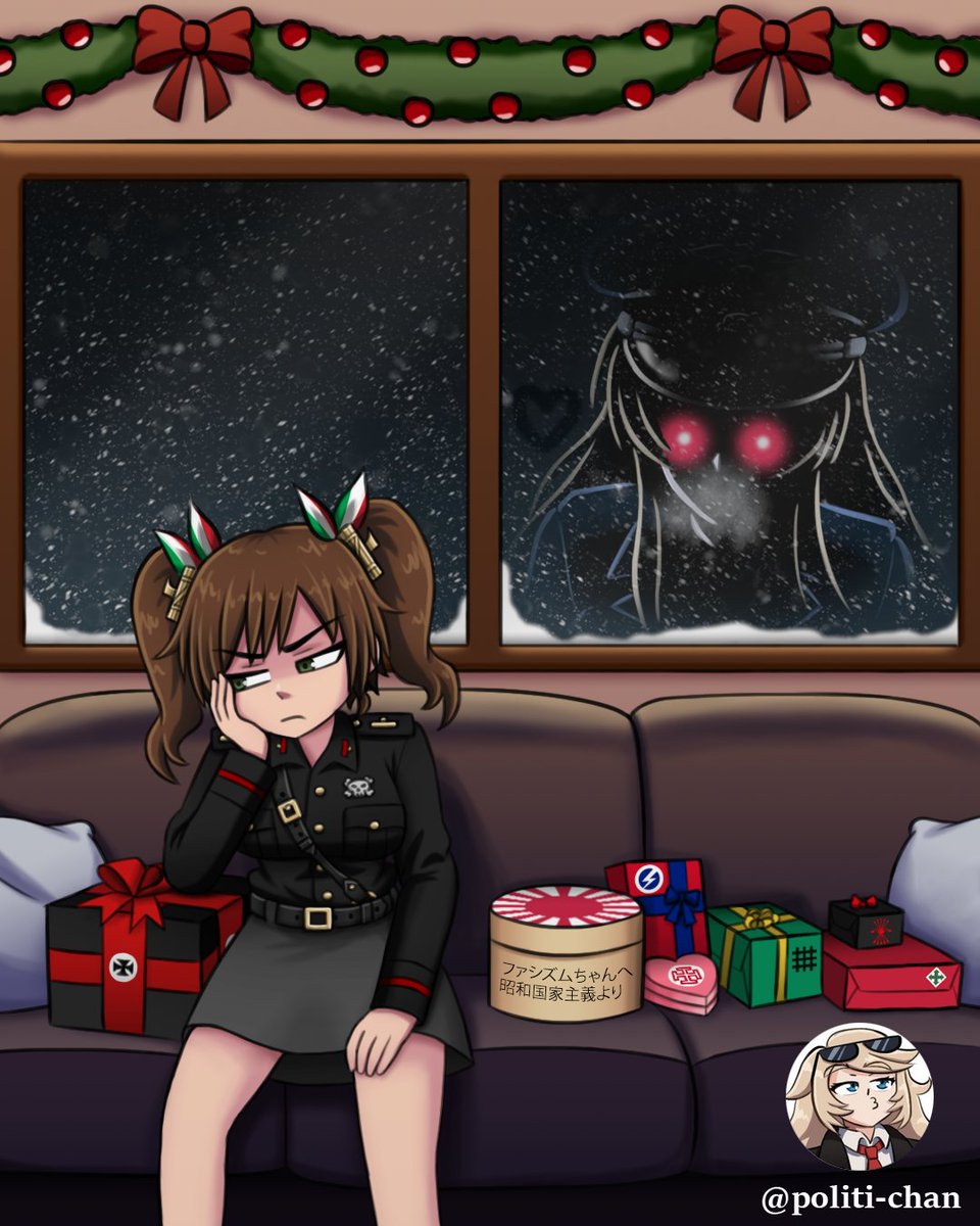 She does NOT enjoy being Jolly, someone might help though...
(Forgor to upload here lmao)
#politics #oc #anime #history #politicalmeme