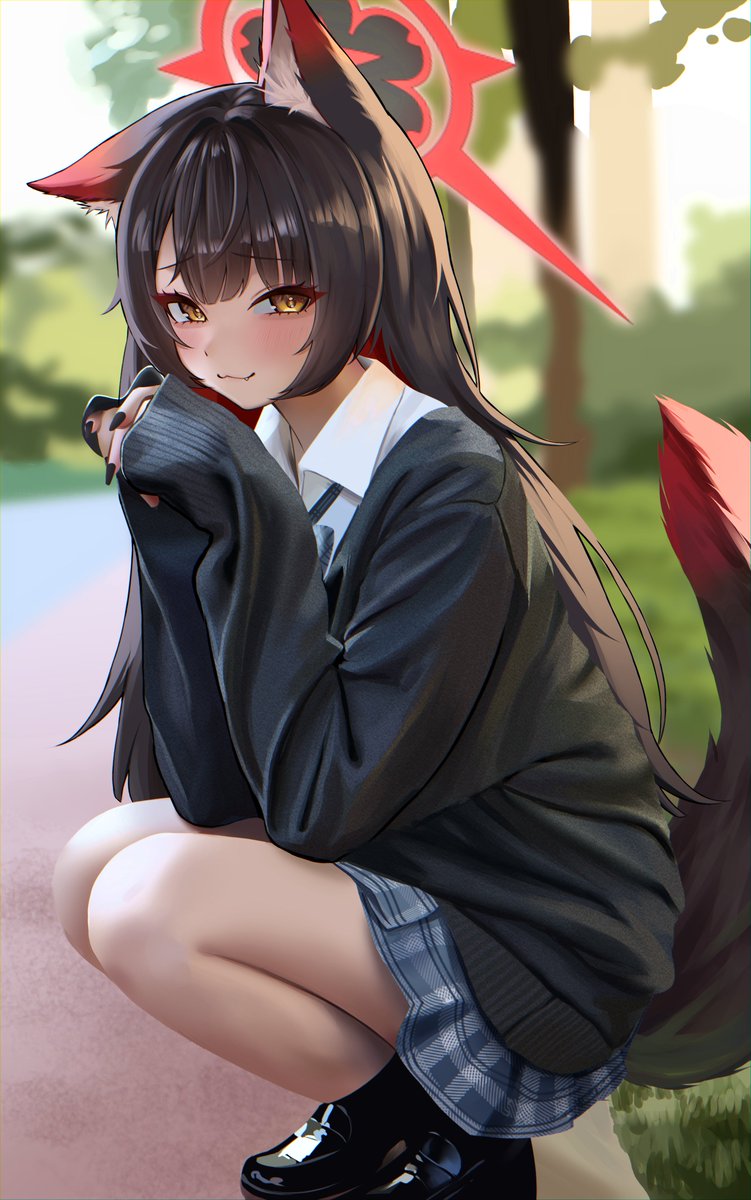 WakamoDaily's tweet photo. Do you like my outfit, Sensei? ❤️ https://t.co/oPRU15luwF