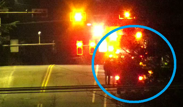 事故発生！車線規制中