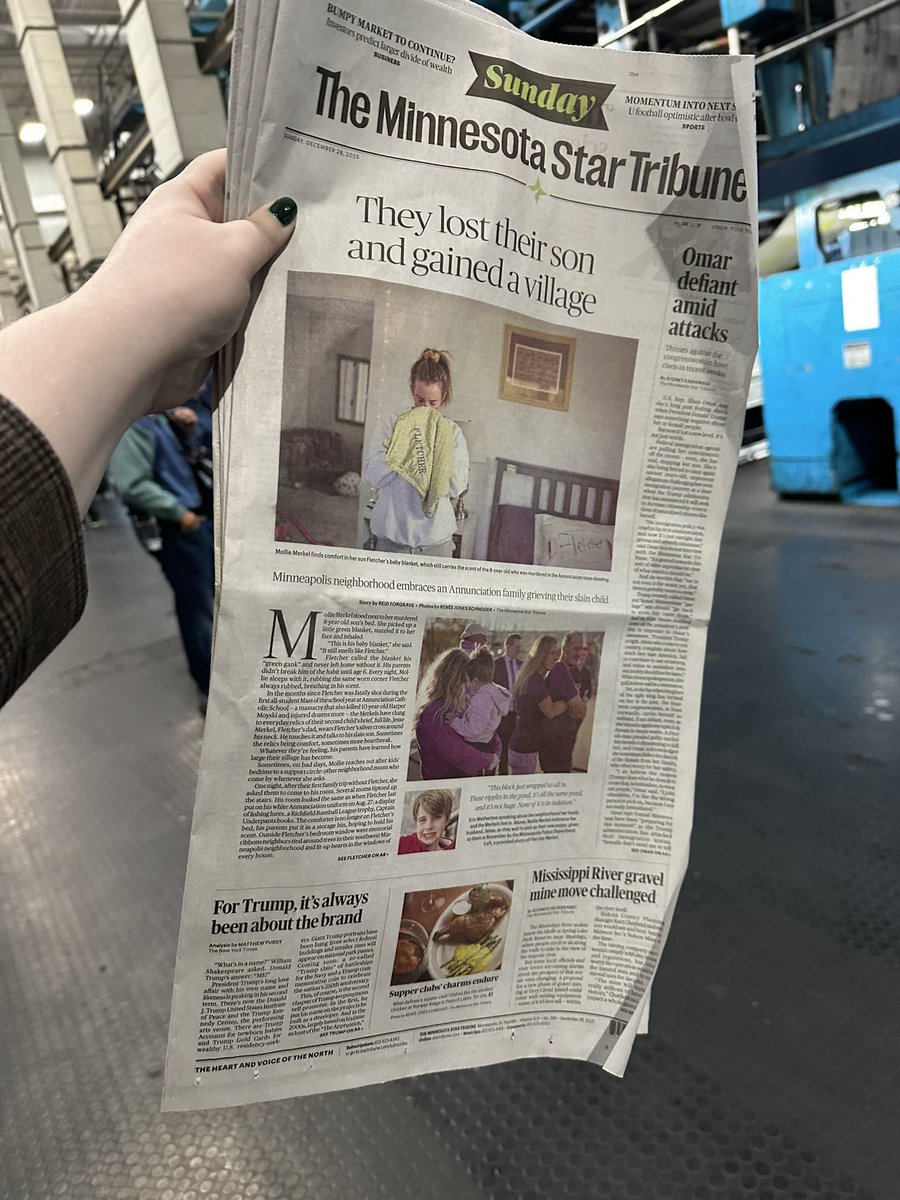 am_reports's tweet image. The last edition of The Minnesota Star Tribune printed in Minnesota.