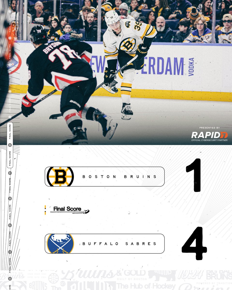 NHLBruins's tweet image. Final.