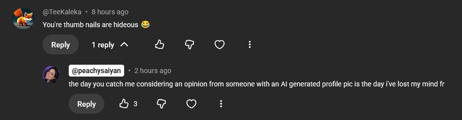 if you're going to try to clock someone at least have an anime pfp like a normal person