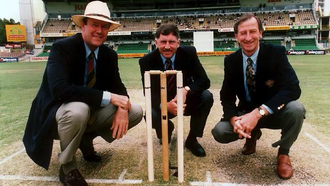 ohgeethanksmate's tweet photo. None of this two-day Test Match rubbish would ever have happened under these guys' watch - particularly under the scrutiny of Tony's car keys 🔑 #Ashes2025 #Ashes #AUSvENG #crackcam https://t.co/DdBt5ixAiF