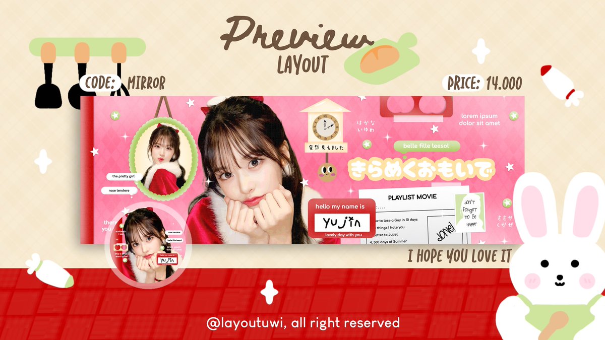 layoutuwi's tweet image. help repost? thanks!

halo, aku bawa layout ready stock yujin terbaru free retext, yg bisa di take di dm-ku sekarang juga. Yuk jajan♥️ #zonauang