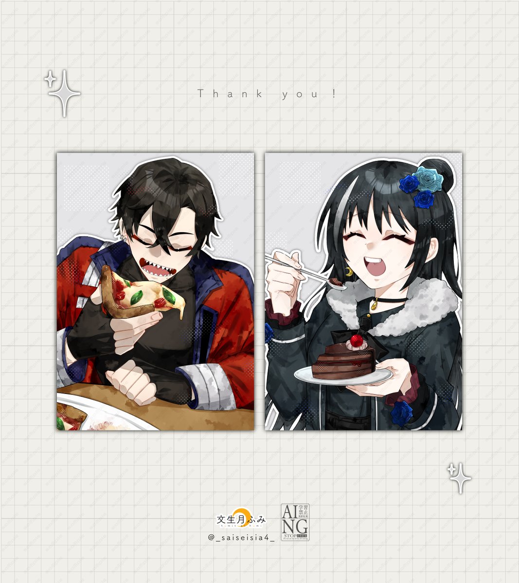 - 𝕒𝕟𝕟𝕠𝕦𝕟𝕔𝕖 -
夏休みのRT企画！遅ればせながらご報告〜！
どれも楽しく描かせていただきました！
ご参加いただきありがとうございました〜！✉️🌙

✧
✧