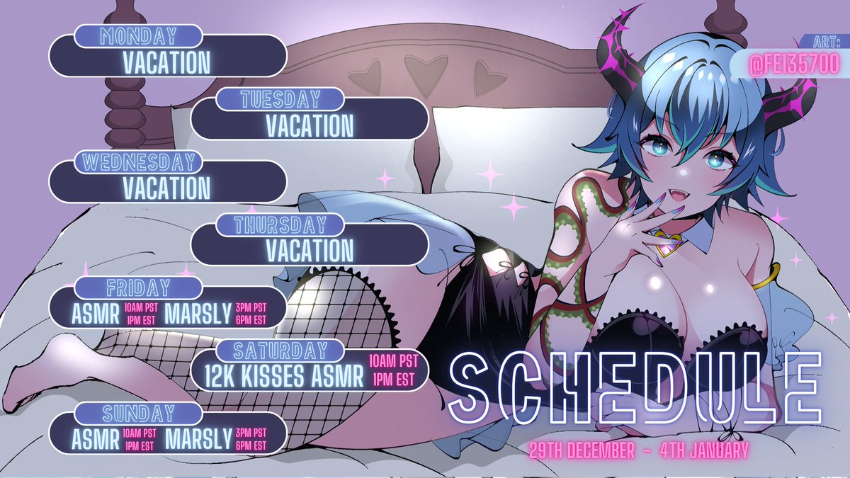 Early schedule since I won't be bringing my laptop with me! (Probably) See you soon!! Wait for me okay? I'll be back 🩷