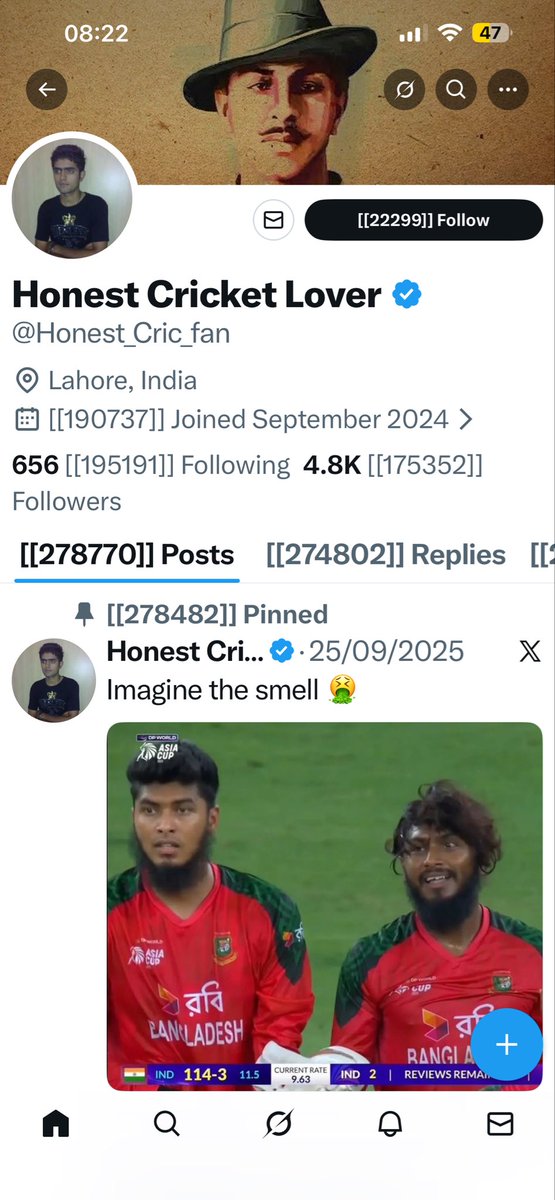 ss77054361's tweet photo. @Honest_Cric_fan Porki mulle  kam kam se kam apni location the chupa leta https://t.co/K5h4kN0Bl1