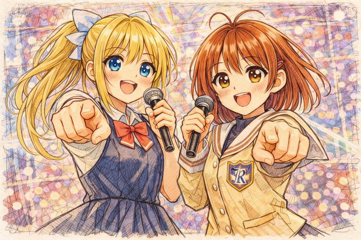 ライブする神尾観鈴と古河渚🎤 この組み合わせ、アリだと思う？ #AIR