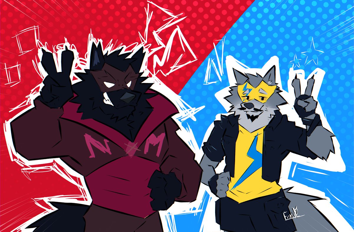 A drawing I made for Halloween, but it's already over 😔. <a href="/LRick152/">Lord Wolf (COMMISSIONS OPEN/アートコミッション開催中!)</a> <a href="/Kas20241013/">カス</a>