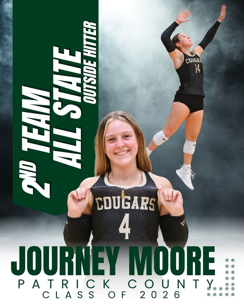 Congratulations to Journey Moore for her All State Honors!  Way to make PC Proud!