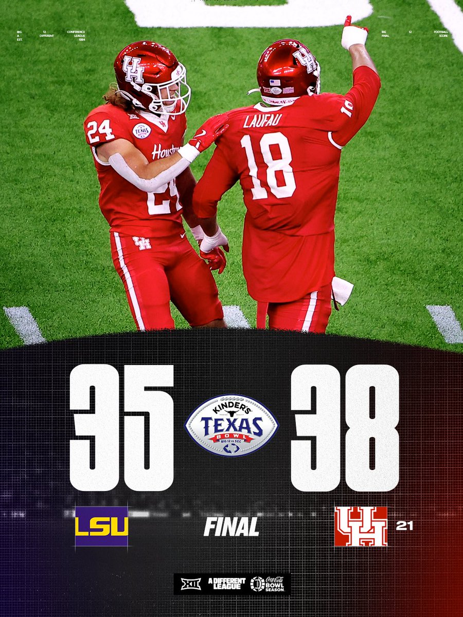 Big12Conference's tweet image. WHOSE HOUSE ⁉️

#Big12FB | @UHCougarFB