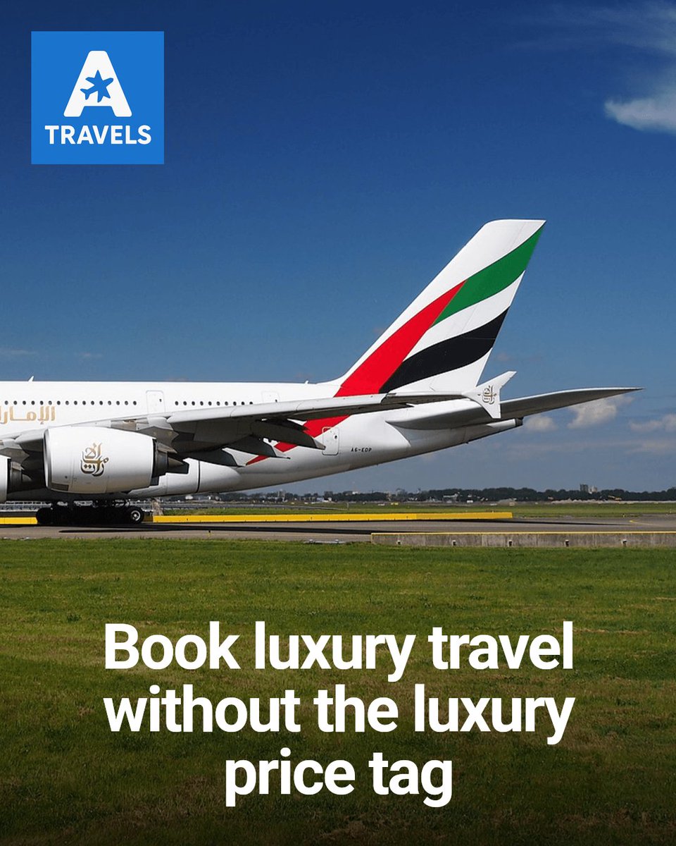 AmimaTravels's tweet photo. Affordable luxury is real. Find exclusive deals on flights and hotels without the high price tag. Book smarter with Amima Travels—compare prices, access premium deals, and travel well on your budget. https://t.co/VxvCtFKFaE