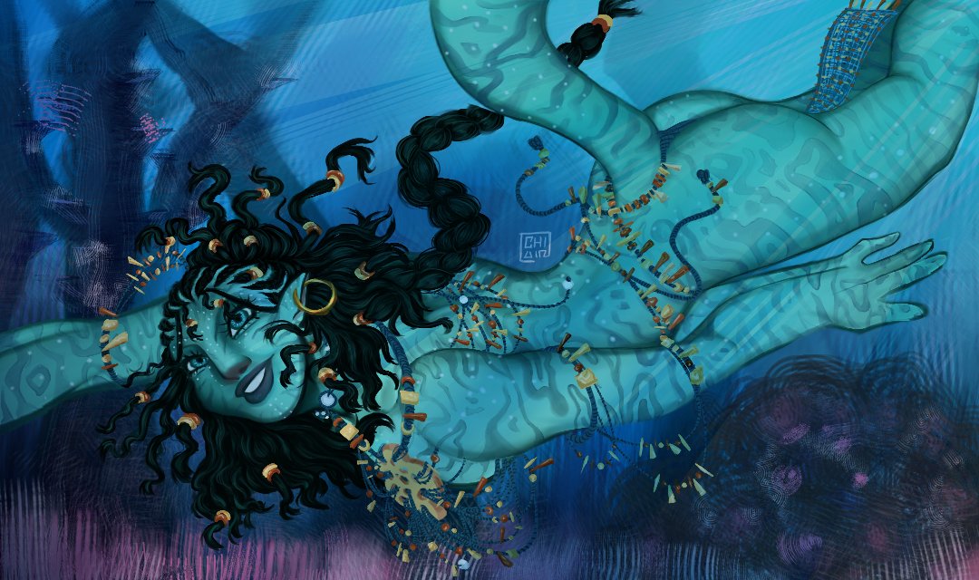 chivia_'s tweet image. I had to draw my Na'vi Sona after seeing the movie :3 I don't think I ever showed her here