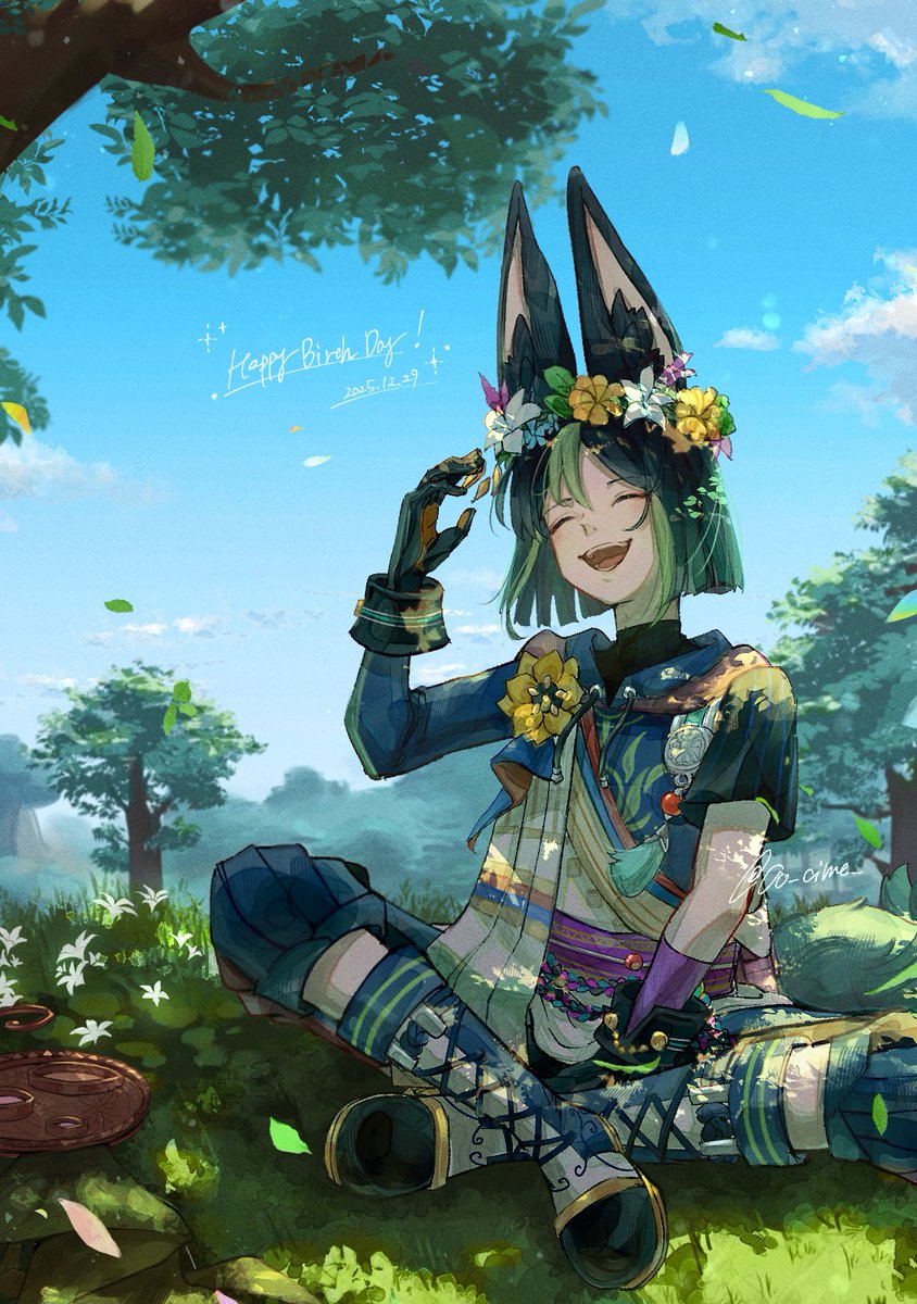 ティナリ！誕生日おめでとう！
これからもずっと大好き🫂💚
#ティナリ生誕祭2025 #Tighnari