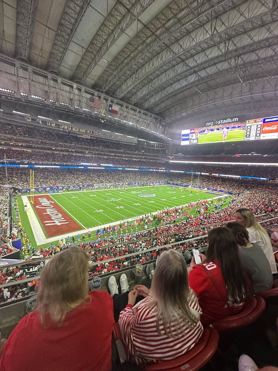 Surprisingly loud here. Almost full and almost all Cougars fans.