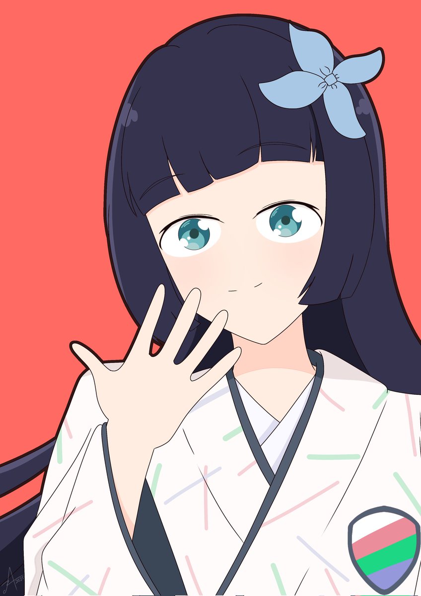 イキヅライブ制服モード『花火ちゃん』👔🎆 #イキヅライブ #いきづら絵