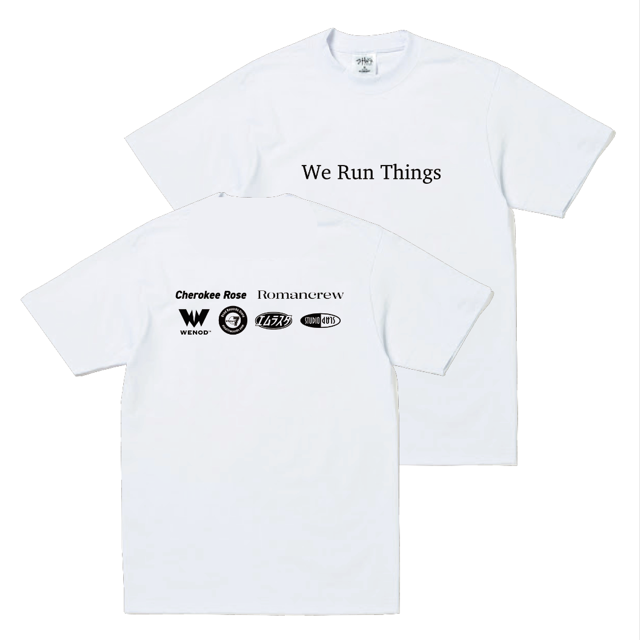 We Run Things Tシャツ

WENOD販売ページ
wenod.com/?pid=188233059