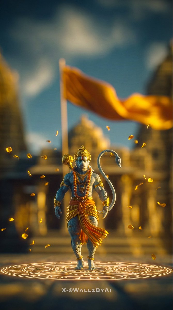 हनुमान् धर्ममार्गे विचरति।

Hanuman walks the path of dharma.