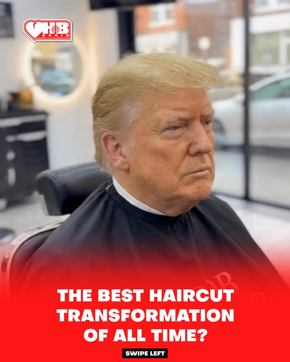 HB_RADIO_LV's tweet image. The best haircut transformation of all time? 👀

#barber #haircut #transformation #beforeandafter #donaldtrump