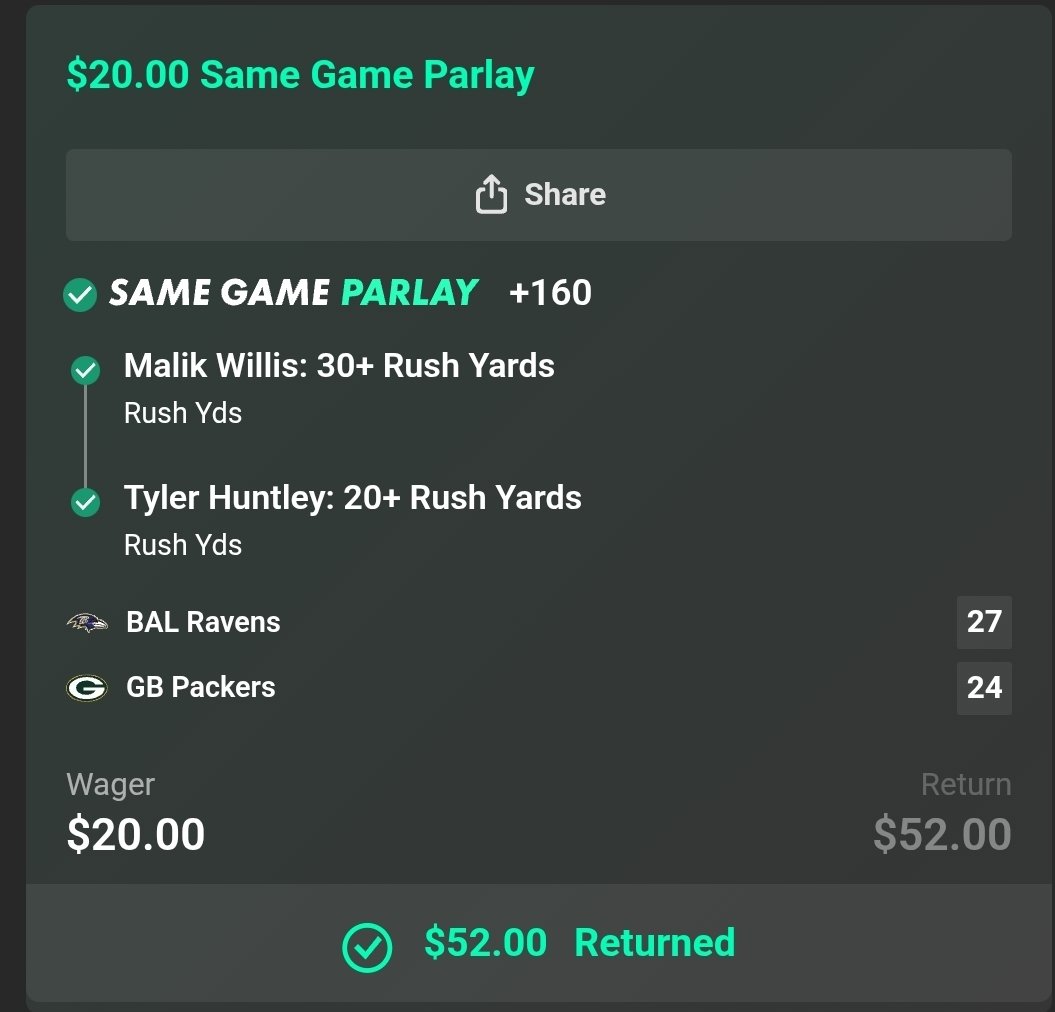 gorillablack008's tweet photo. Day 2 Cashes LFG, Day 3 tomorrow π€ #gamblingX #GamblingTwitter #sportsbettingpicks #SportsGambling #NFL #VVCREW https://t.co/IqZRrE2UT0