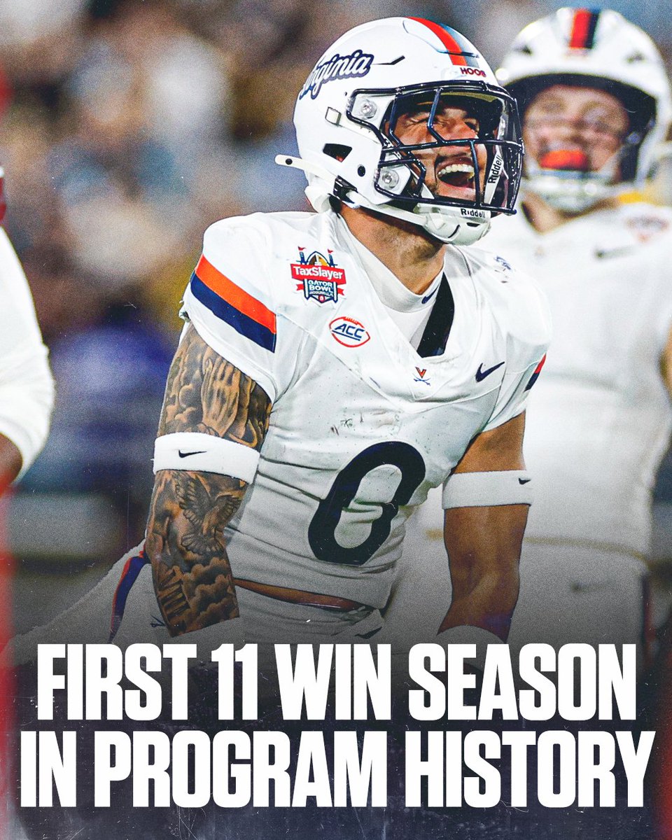 accnetwork's tweet image. HISTORIC SEASON FOR @UVAFootball 🔥