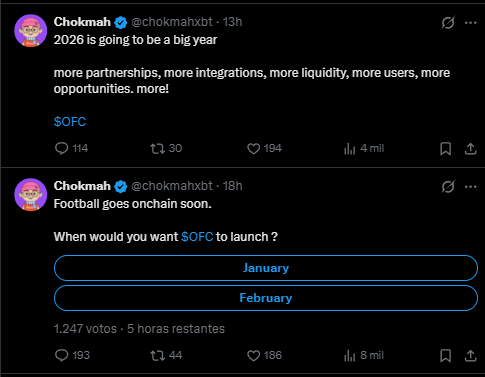 Seems like the <a href="/ofc_the_club/">OneFootball Club</a> Airdrop has been postponed. $OFC