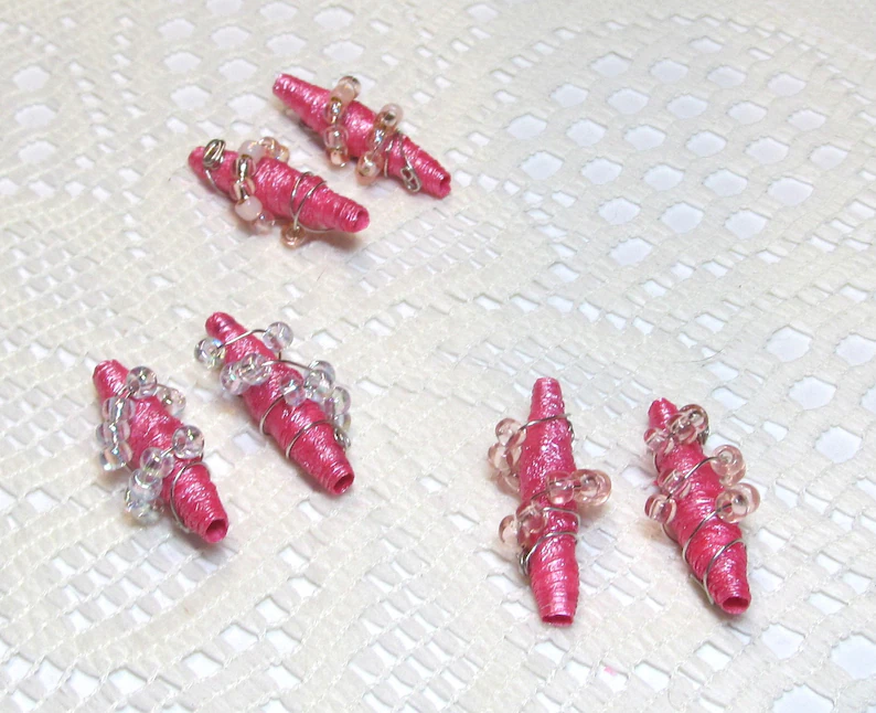 paperbeadboutiq's tweet photo. Handmade Tyvek Paper Beads, Metallic Pink, Wire Wrapped, Jewelry Making (Set of 6)
https://t.co/Kg92aih5Tt #handmadetyvekbeads #paperbeads #bohobeads #wirewrappedbeads https://t.co/4n1gk4CQLb