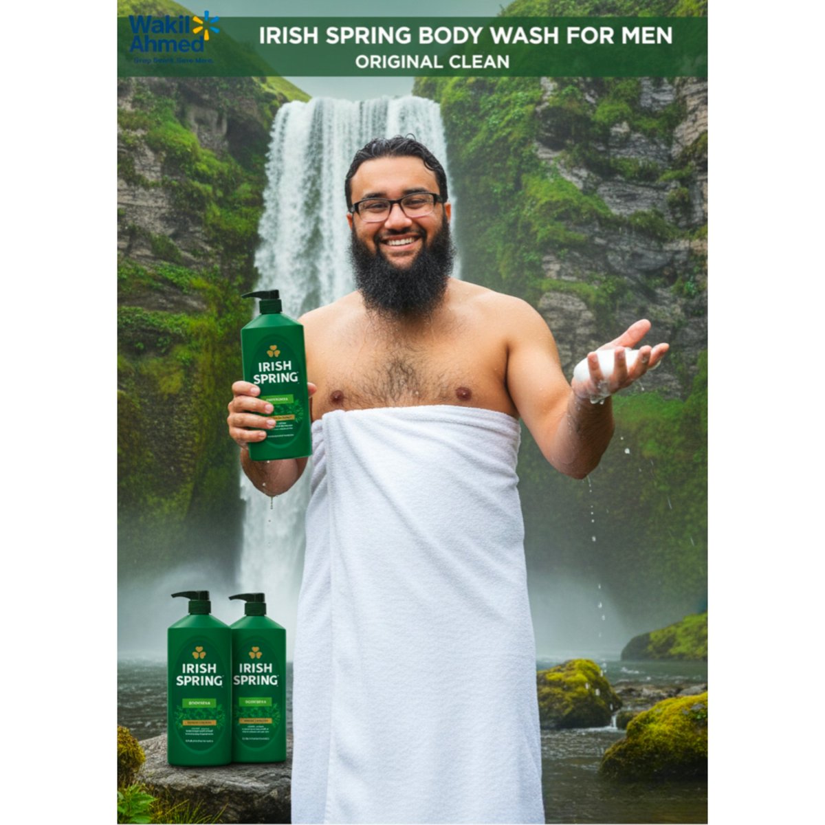 WakilahmedCom's tweet image. Stay fresh for 24 hours with Irish Spring Original Clean Body Wash for Men (30 fl. oz., 2-Pack).
Paraben-free, biodegradable cleansers with a rich lather that washes away bacteria.
Body wash. Face wash. All-day freshness.
wakilahmed.com/products/irish…
#IrishSpring #MensGrooming