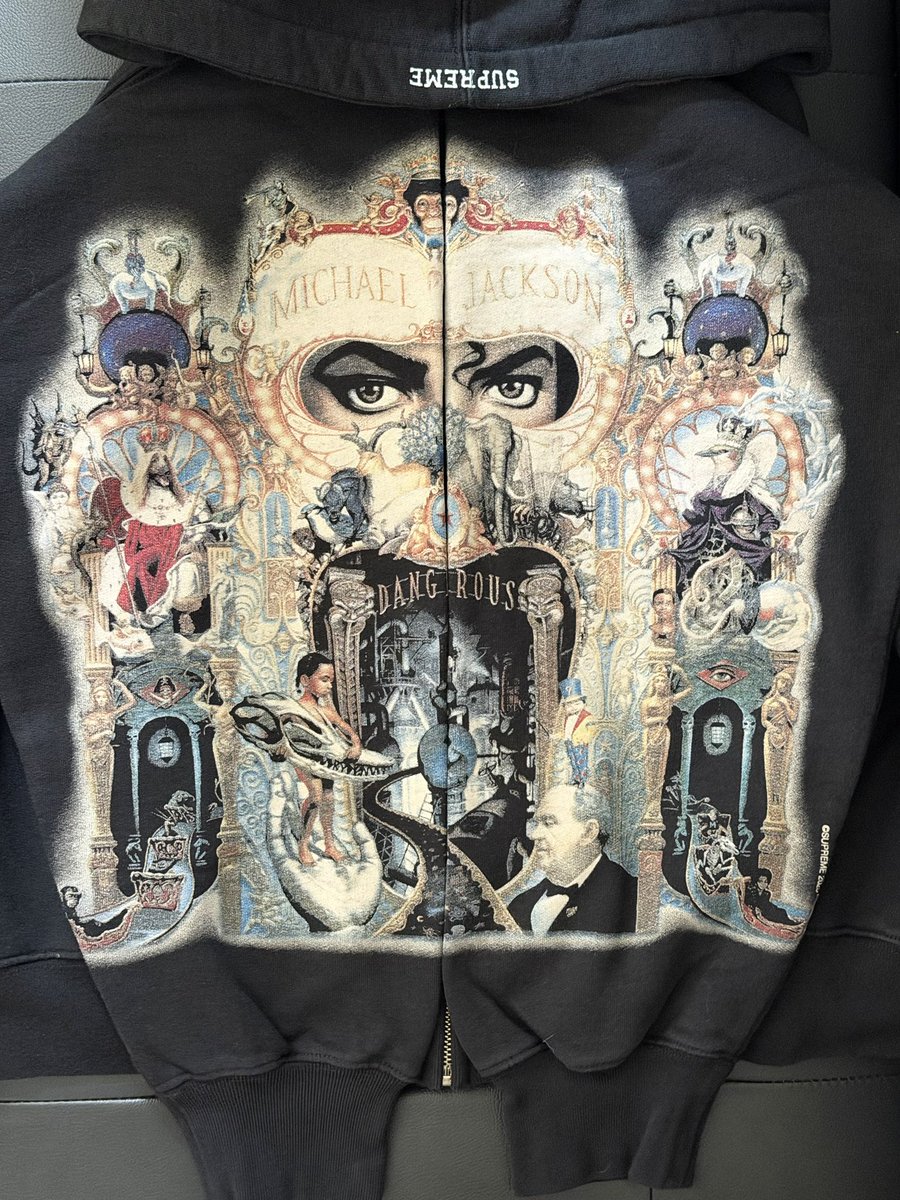 Supreme x Michael Jackson Dangerous Zip Up Hooded Sweatshirt