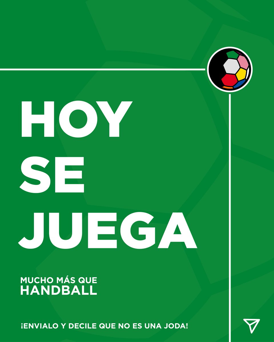 ¡¡¡HOY SE JUEGA!!!
⏰ 16 a 18 hs.
👉¡NO ES UNA JODA! ¡SE JUEGA DE VERDAD!
📍 Gimnasio Sagrada Familia
💰 Recordá que a partir de ahora se paga ANTES de jugar.
👉 Podés transferirnos ahora a nuestro alias handball.libre.mp
💵 O pagar en efectivo o transferencia en la cancha.