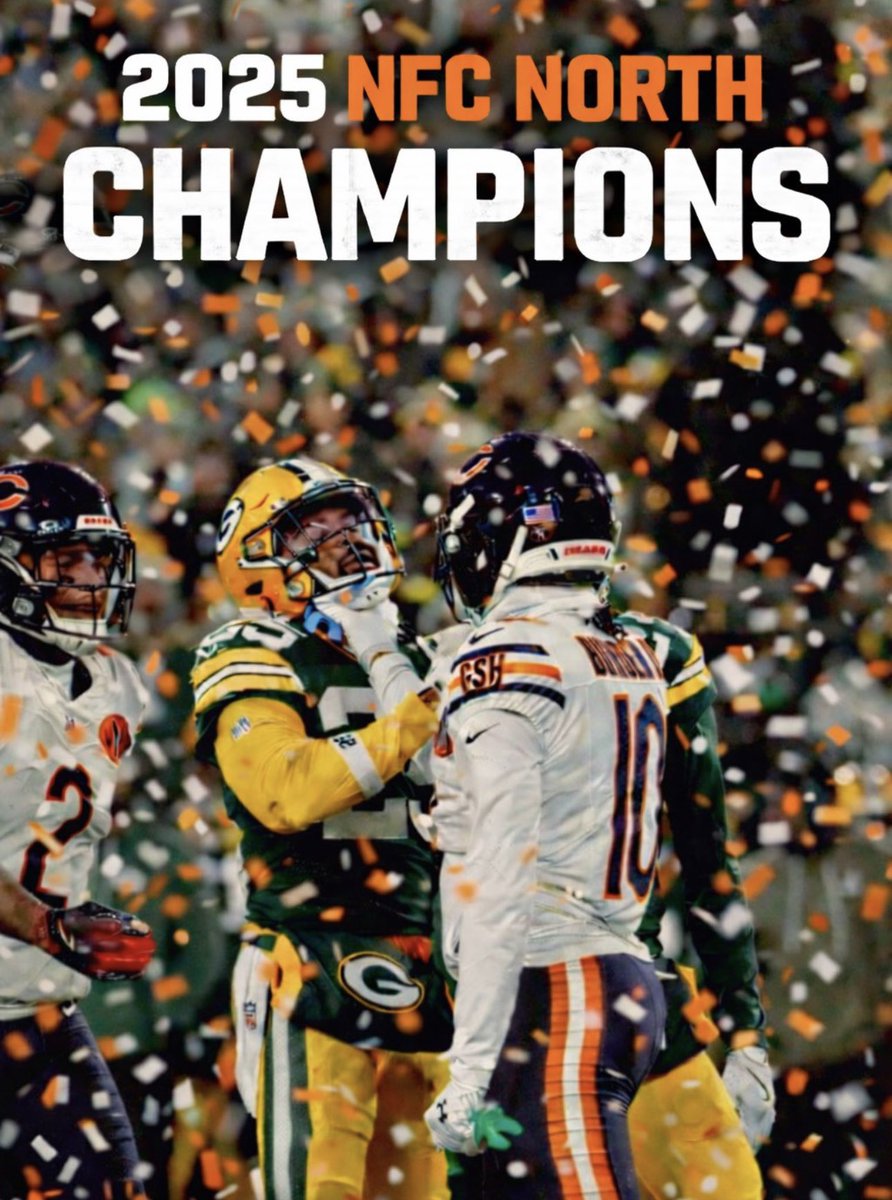 The Bears are the 2025 NFC North champs!!!