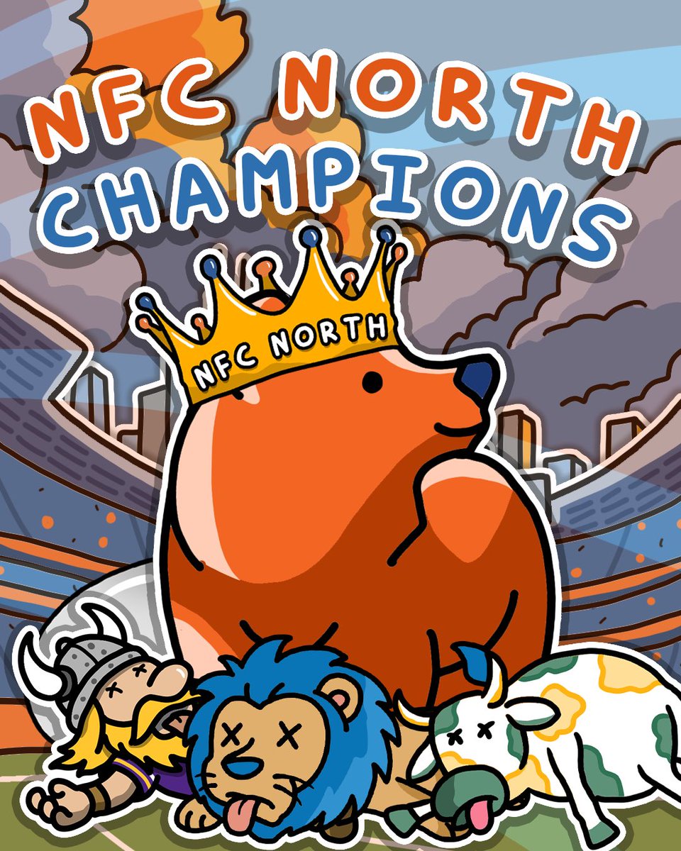 The Chicago Bears Are Your NFC North Champions!!