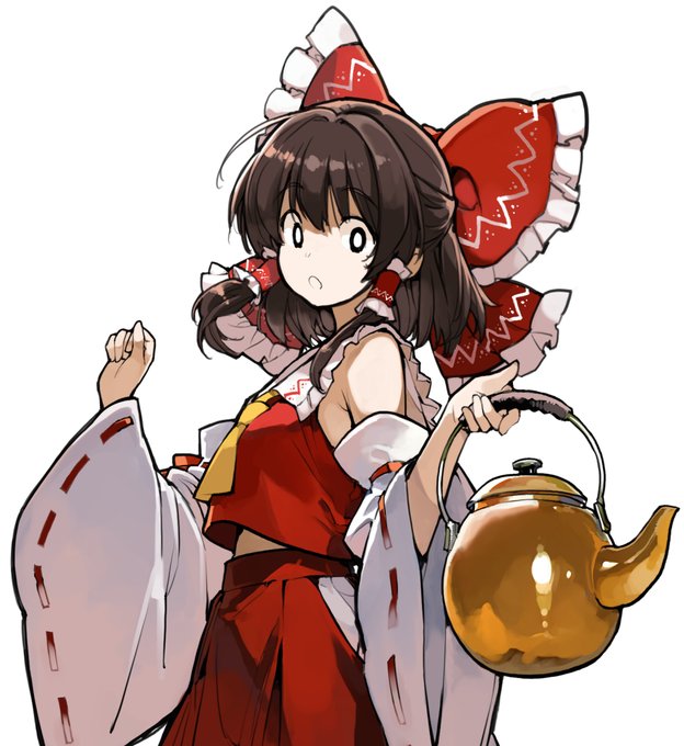 本日の一枚 543枚目 #本日の一枚 #東方 #博麗霊夢
やかんもち霊夢色付き😊 