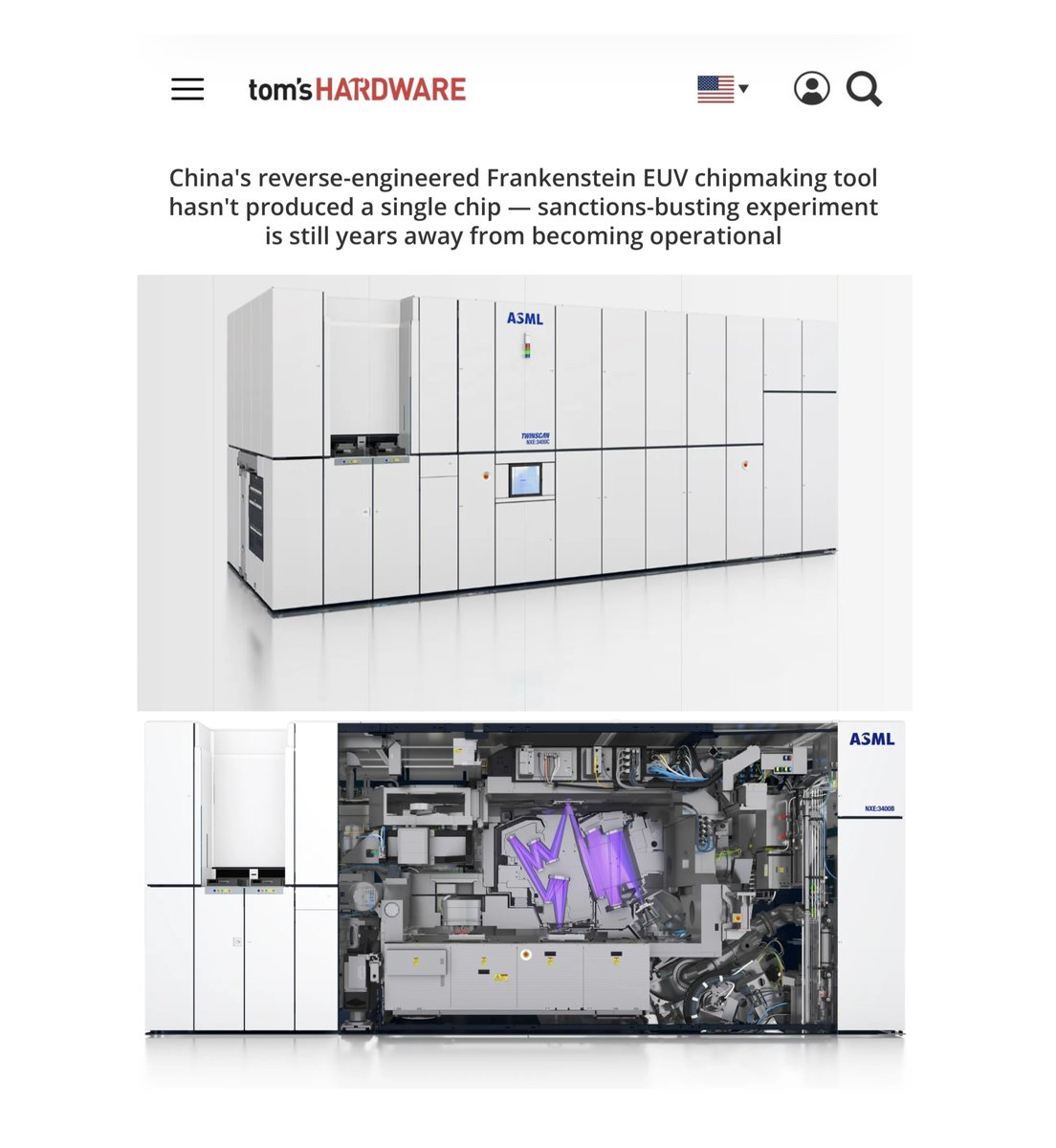 China's 'Frankenstein' EUV lithography machine was cobbled