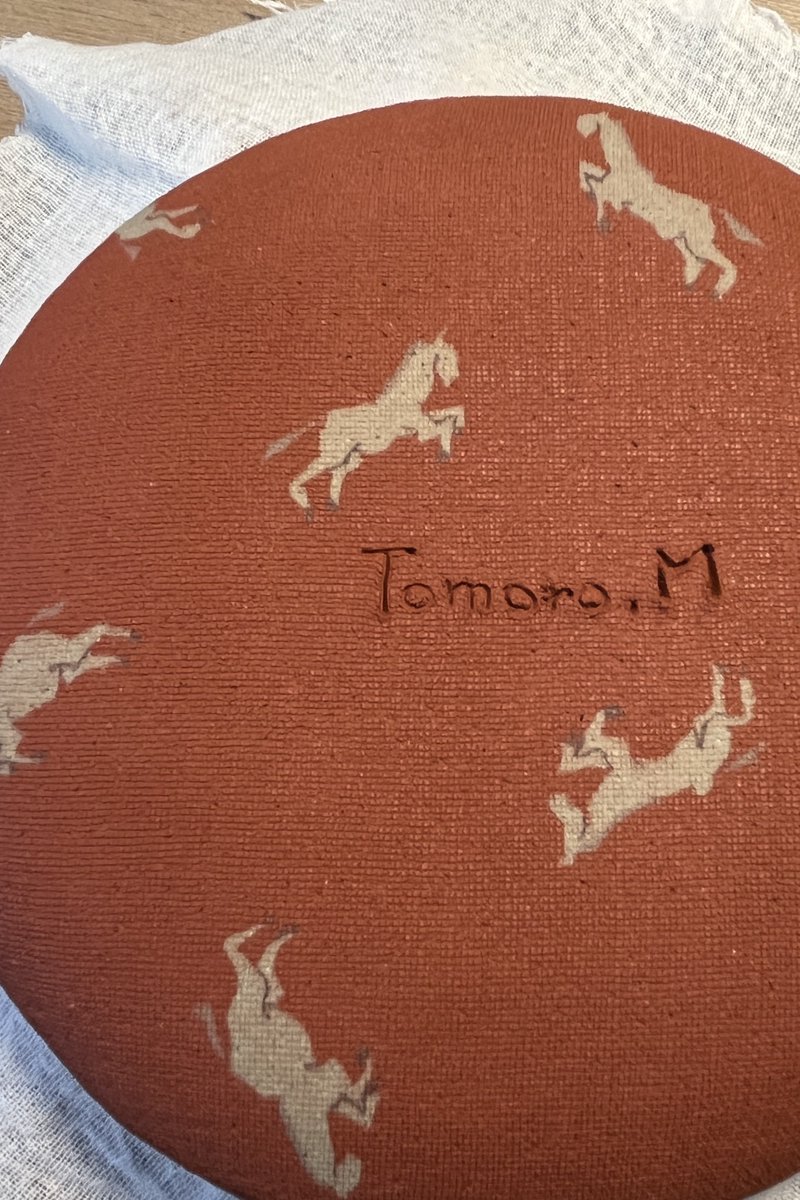 水野智路 干支シリーズ虎小皿 練り込み技法で作った今年の干支の豆皿はこんな感じになりました🐯 #せ