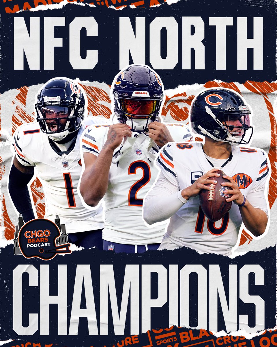 THE CHICAGO BEARS ARE YOUR 2025 NFC NORTH CHAMPIONS🍾🍾💙🧡