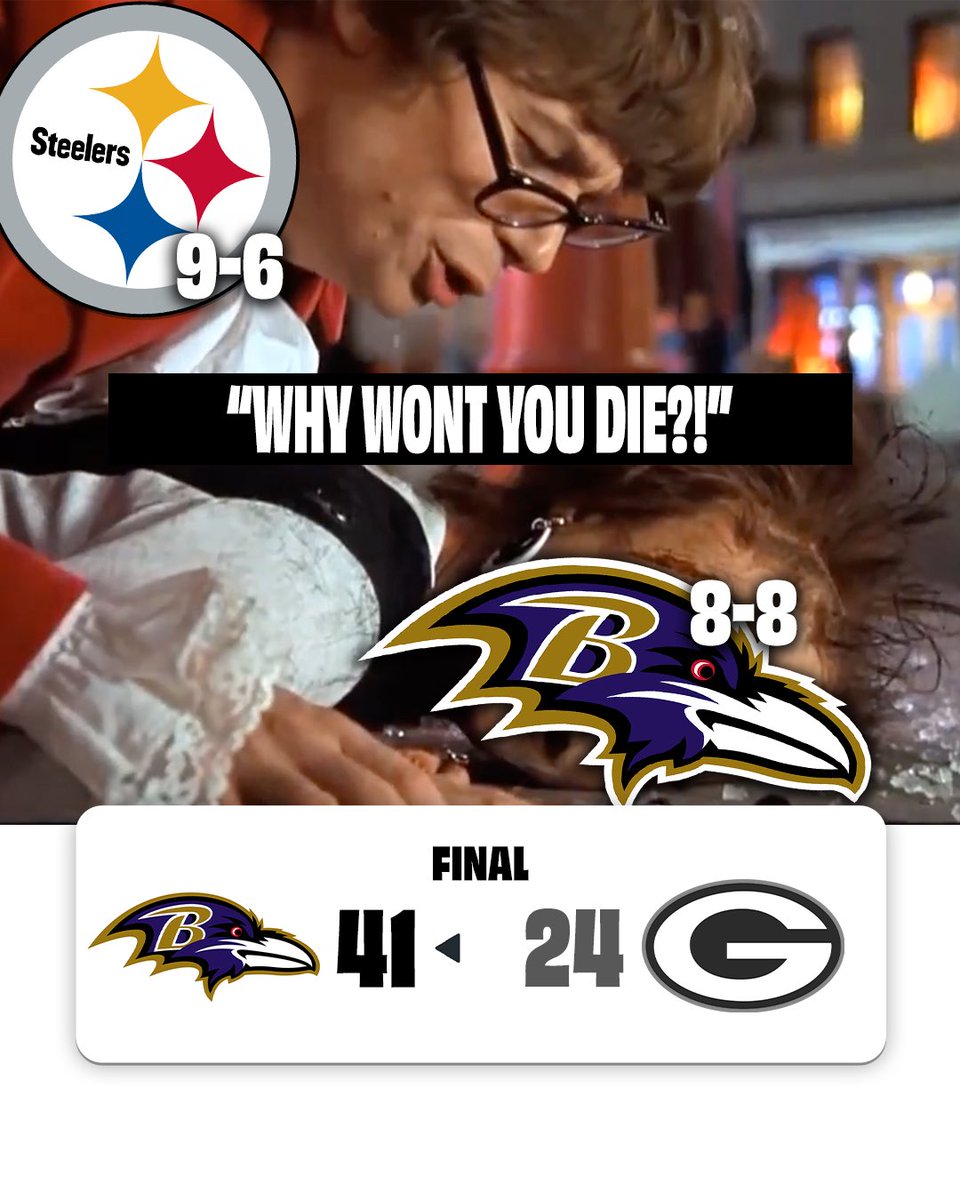 Ravens handled Green Bay. Playoff push stays alive. 🐦‍⬛

#Nightcap #BALvsGB