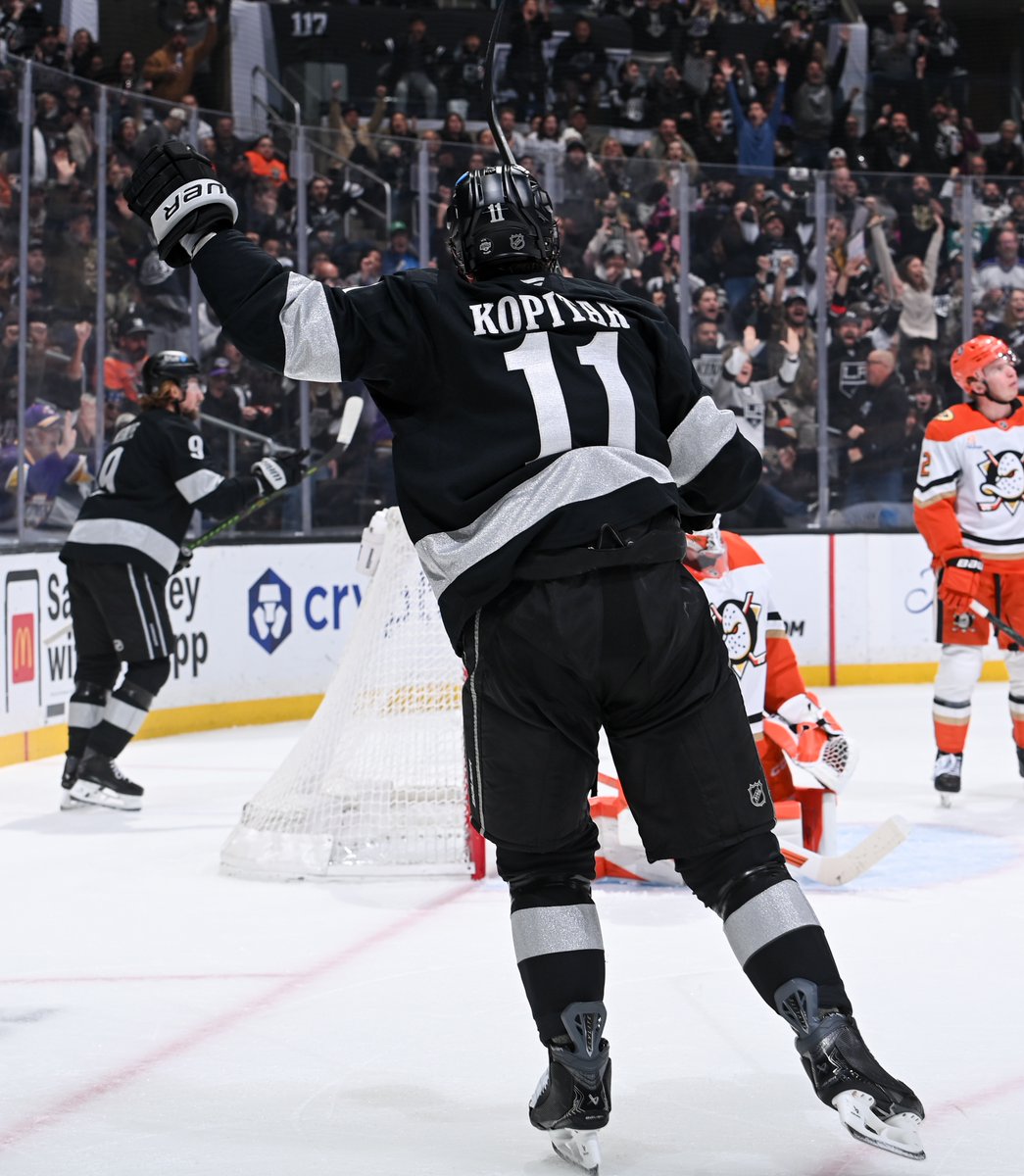 With a pair of assists tonight, Anze Kopitar has recorded his 321st career multi-point game which ties Luc Robitaille for the second-most in <a href="/LAKings/">LA Kings</a> behind Marcel Dionne (392 GP).