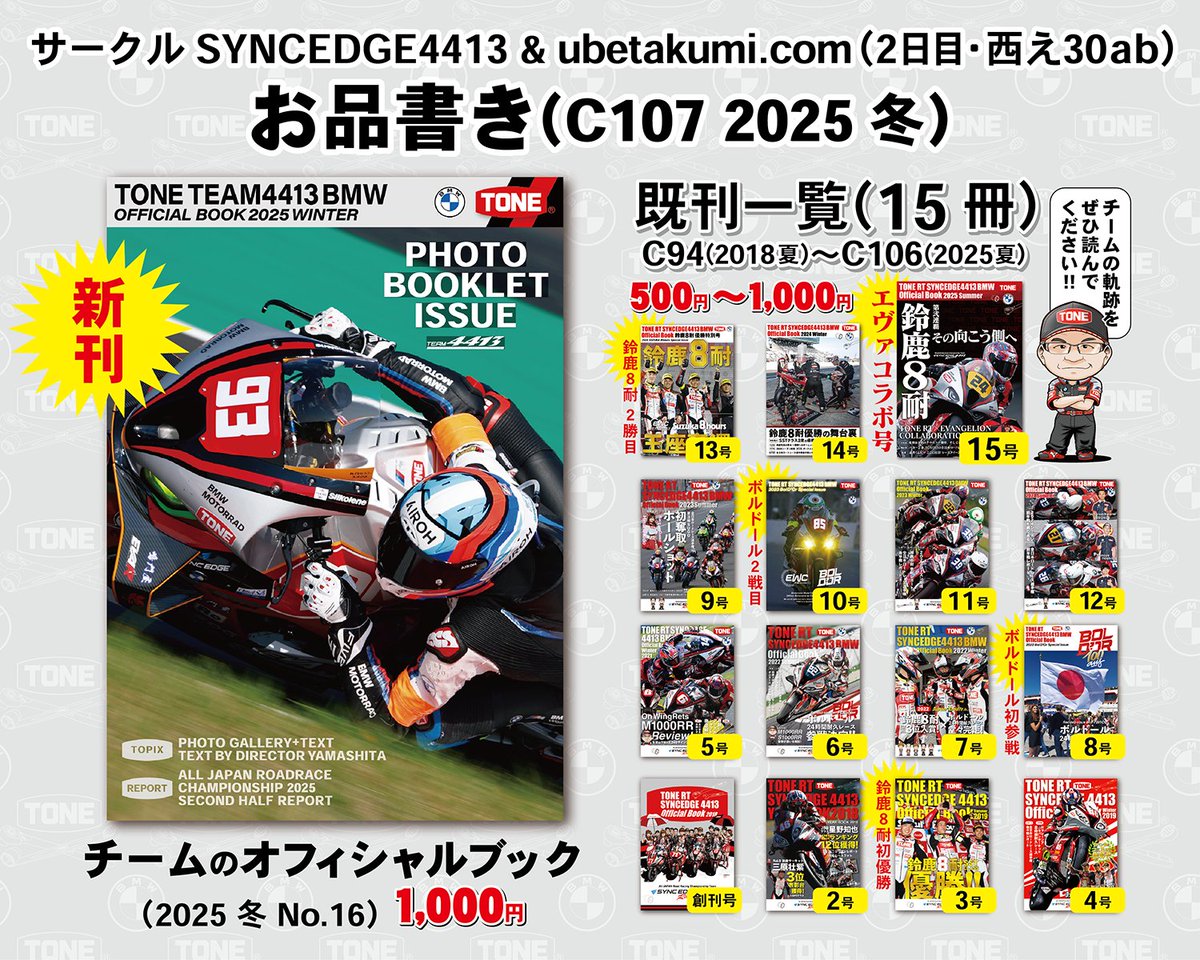 るぅページ 16冊目～～～ のチームの歴史です。 今回はテキストミニマムで写真集っ