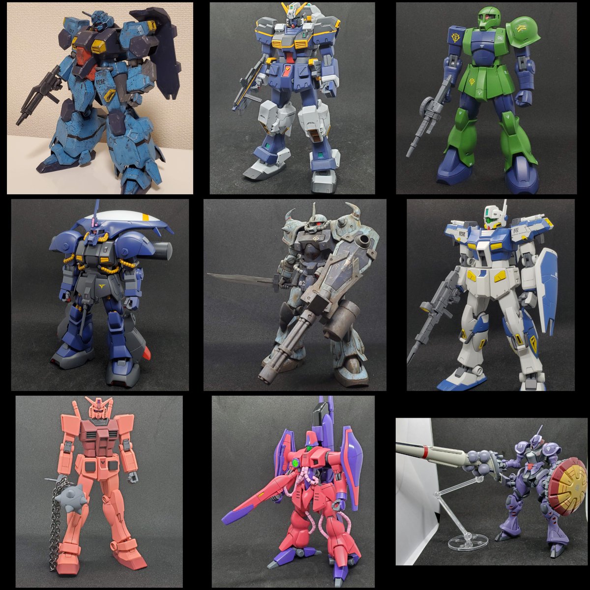ガンプラは新作のGQuuuuuuX系が中心 あとは電ホビ付録を組んだり、組立