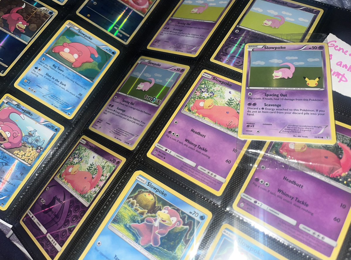 savpoke's tweet image. THE FINAL CARD FOR THE SLOWPOKE MASTER SET IS HERE

I OWN EVERY ENGLISH SLOWPOKE CARD EVER CREATED. ALL 74

I DID IT!!!!