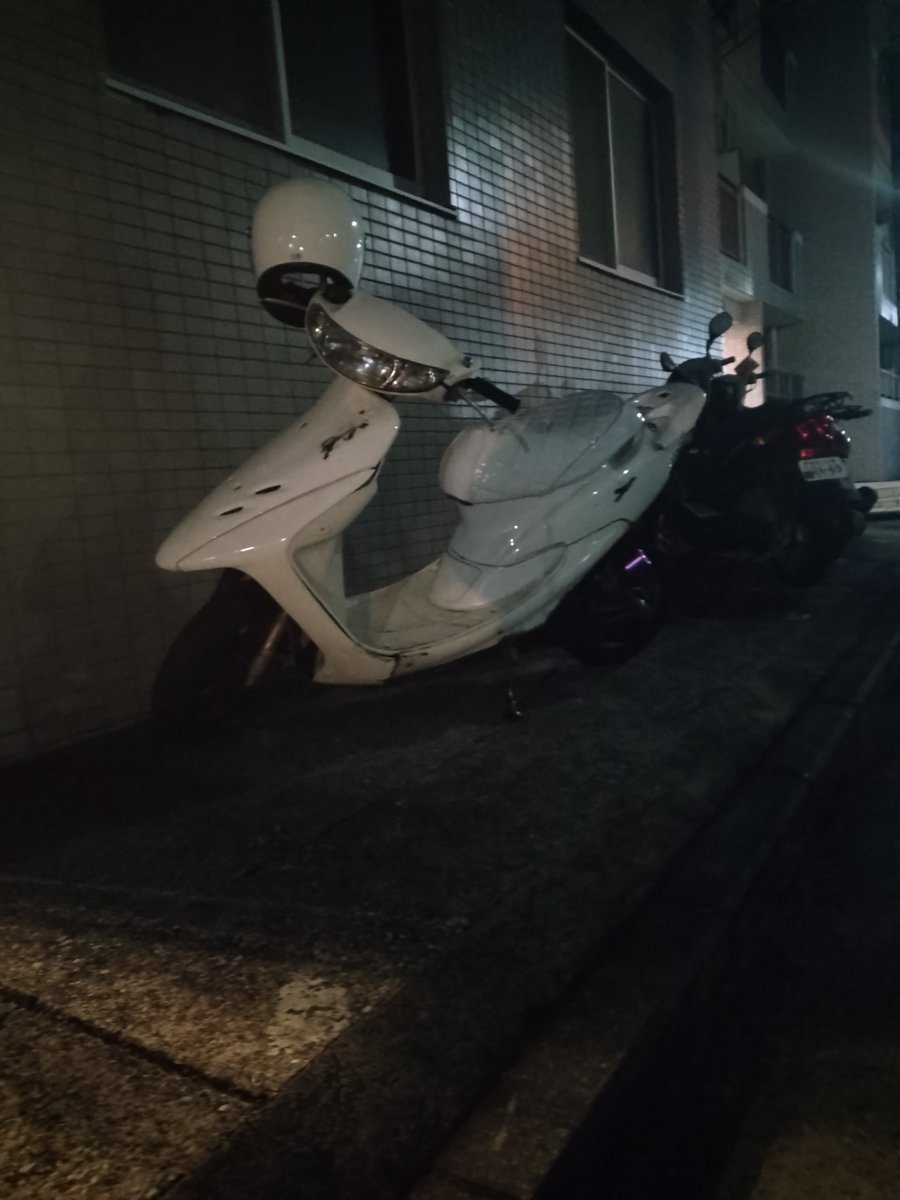 バイク盗難】ホンダ ライブディオZX 日時：2025年12月26日20:00～12月